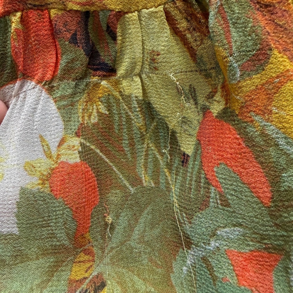 Anthropologie Womens Somerset Botanical Fruit Print Tiered Maxi Dress Size XS - Picture 11 of 11